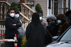Covid Mandate Follow Up
And
All Hands Fire
And
Election Day
October 30, 31, 2021
November 01, 02, 2021
For Credit:  Mary DiBiase Blaich

On Tuesday, November 02, 2021 an All Hands fire erupted in an attached home at 109 Birch Road in Staten Island.

Also, following up on the Covid Mandate:
Following up on the City Workers Covid Mand today is Election Day.
On Monday, an FDNY worker waits to get into Ladder 79's house; 
today, Engine 156 is backing into their own quarters;
a relocater engine from Brooklyn stops for Starbucks;  
trash is being picked up again as other DSNY employees stage protest;
voters leaving a poling place today