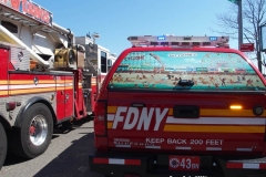 New York- Fire in a shack on the beach
