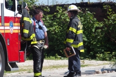 New York- Fire in a shack on the beach