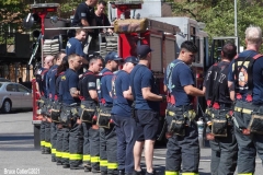 New York- Fire in a shack on the beach