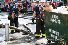Two Alarm Fire
88 Broad Street
Staten Island, NY
Monday, March 14, 2022

For Credit:  Mary DiBiase Blaich

 A two alarm fire was fought in the Stapleton area of Staten Island this morning.  The fire was three doors down from Ladder 77 on Broad Street.  The fire began in the basement of a private dwelling.  Residents of the building waited on the sidewalk as the fire was placed under control.  A police officer played with a dog belonging to residents of the building.