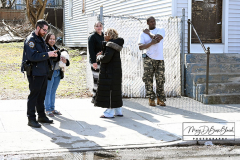 Two Alarm Fire
88 Broad Street
Staten Island, NY
Monday, March 14, 2022

For Credit:  Mary DiBiase Blaich

 A two alarm fire was fought in the Stapleton area of Staten Island this morning.  The fire was three doors down from Ladder 77 on Broad Street.  The fire began in the basement of a private dwelling.  Residents of the building waited on the sidewalk as the fire was placed under control.  A police officer played with a dog belonging to residents of the building.