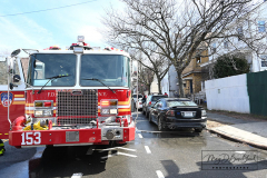 Two Alarm Fire
88 Broad Street
Staten Island, NY
Monday, March 14, 2022

For Credit:  Mary DiBiase Blaich

 A two alarm fire was fought in the Stapleton area of Staten Island this morning.  The fire was three doors down from Ladder 77 on Broad Street.  The fire began in the basement of a private dwelling.  Residents of the building waited on the sidewalk as the fire was placed under control.  A police officer played with a dog belonging to residents of the building.