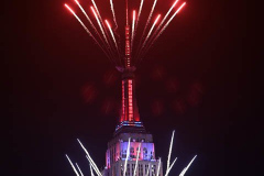 The 2021 Macy's Fireworks Over the Empire State Building on 04 July 2021