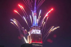 The 2021 Macy's Fireworks Over the Empire State Building