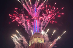 The 2021 Macy's Fireworks Over the Empire State Building on 04 July 2021