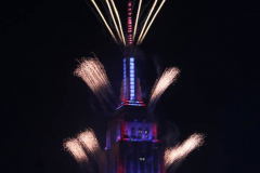 Macy's July 4th Fireworks celebration.
Fireworks were shot off the Empire State Building during the Macy's July 4th Celebration.