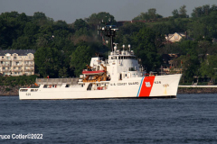 May 25, 2022  NEW YORK  New York Harbor
Fleet week parade of ships. The official kick off for fleet week. the ships travel up the Hudson River to the George Washington Bridge and turn around and dock at various locations in New York City.  U.S. Coast Guard Medium Endurance Cutter
USCG Dependable