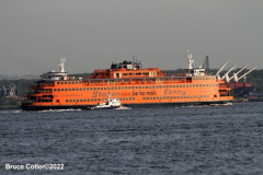 May 25, 2022  NEW YORK  New York Harbor
Fleet week parade of ships. The official kick off for fleet week. the ships travel up the Hudson River to the George Washington Bridge and turn around and dock at various locations in New York City.