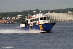 May 25, 2022  NEW YORK  New York Harbor
Fleet week parade of ships. The official kick off for fleet week. the ships travel up the Hudson River to the George Washington Bridge and turn around and dock at various locations in New York City. N.Y.C. Police Harbor Unit 
SCUBA Launch