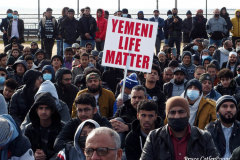 December 17, 2021  New York , Hundreds of Mourners filed into Bensonhurst Park to pay tribute to Fadhl Moosa, a 20-year-old Yemeni-American employee of a Flatbush Avenue deli who was shot and killed while working.