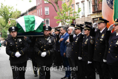 A funeral was held for retired deputy chief Charles “Chuckly” Scholl, a lifelong Brooklyn resident and former commander in Brooklyn South. Funeral was held at St. Mary Star of the Sea in his neighborhood of Cobble Hill, Brooklyn. (Photos by Todd Maisel)