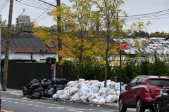 Garbage Piling Up
Staten Island, NY
Tuesday, October 26, 2021
For Credit:  Mary DiBiase Blaich

Sanitation has not collected garbage on Staten Island in close to a week.  The trucks have been driving around, but skipping the pickups.