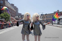 Dressed in all manner of costumes and color, parade-goers participate in the annual New York City Pride March on Sunday, June 26, 2022 in New York City. The annual celebration of LGBTQ pride returned to full capacity this year after being cancelled in 2020 and scaled back in 2021 due to the COVID-19 pandemic. (Photo by Andrew Schwartz)