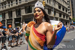 Thousand marched in the Pride Parade NYC in New York,  New York, on June 26, 2022. (Photo by Gabriele Holtermann/Sipa USA)