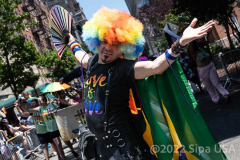 Thousand marched in the Pride Parade NYC in New York,  New York, on June 26, 2022. (Photo by Gabriele Holtermann/Sipa USA)