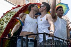 Thousand marched in the Pride Parade NYC in New York,  New York, on June 26, 2022. (Photo by Gabriele Holtermann/Sipa USA)