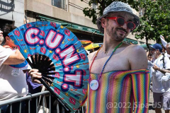 Thousand marched in the Pride Parade NYC in New York,  New York, on June 26, 2022. (Photo by Gabriele Holtermann/Sipa USA)