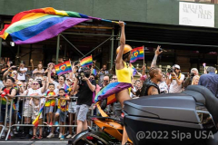 Thousand marched in the Pride Parade NYC in New York,  New York, on June 26, 2022. (Photo by Gabriele Holtermann/Sipa USA)