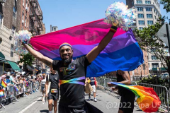 Thousand marched in the Pride Parade NYC in New York,  New York, on June 26, 2022. (Photo by Gabriele Holtermann/Sipa USA)