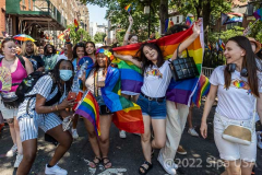Thousand marched in the Pride Parade NYC in New York,  New York, on June 26, 2022. (Photo by Gabriele Holtermann/Sipa USA)