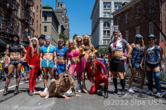 Thousand marched in the Pride Parade NYC in New York,  New York, on June 26, 2022. (Photo by Gabriele Holtermann/Sipa USA)