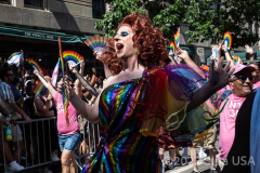 Thousand marched in the Pride Parade NYC in New York,  New York, on June 26, 2022. (Photo by Gabriele Holtermann/Sipa USA)