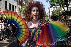 Thousand marched in the Pride Parade NYC in New York,  New York, on June 26, 2022. (Photo by Gabriele Holtermann/Sipa USA)