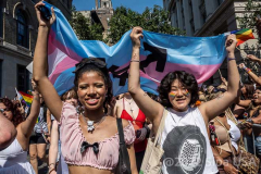 Thousand marched in the Pride Parade NYC in New York,  New York, on June 26, 2022. (Photo by Gabriele Holtermann/Sipa USA)