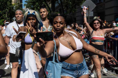 Thousand marched in the Pride Parade NYC in New York,  New York, on June 26, 2022. (Photo by Gabriele Holtermann/Sipa USA)