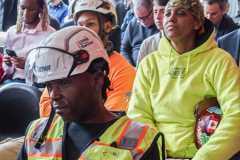 NY Governor KATHY HOCHUL, NYC Mayor ERIC ADAMS and New York Philharmonic Leadership; PETER MAY, KATHERINE FARLEY, HENRY TIMMS, MILTON ANGELES,  DEBORAH BORDA  AND LINDA and MITCH HART announced the opening of the new DAVID GEFFEN hall scheduled to open this October 2022. 
The opening is two years ahead of schedule and on budget of the $550M achieved goal. In addition the opening will also support 6,000 jobs and with ever expanded public and community spaces and state of the art acoustics and architecture. Wednesday, March 9, 2022. New York, New York. (C) Bianca Otero