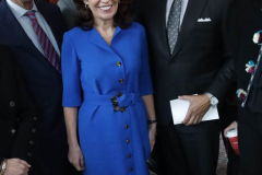 New York City Mayor Eric Adams and NY State Gov Kathy Hochul deliver remarks at an event celebrating the renovation of David Geffen Hall at Lincoln Center for the Performing Arts.

(C) Steve Sands/ New York/Newswire