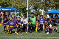 The summer heat didn't stop players to give it their all at the inaugural flag football tournament in memory of Det. Keith Williams. (Photo by Gabriele Holtermann)