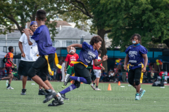 The summer heat didn't stop players to give it their all at the inaugural flag football tournament in memory of Det. Keith Williams. (Photo by Gabriele Holtermann)