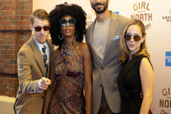 Ben Mayne (Swing, Fight Capt.),Kimberly Elaine Sprawl (Marianne Laine), Austin Scott (Joe Scott), and Caitlin Houlahan (Kate Draper) takes the red carpet.