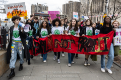 "Fridays for Future" crosses the Brooklyn Bridge on Global Climate Strike day in New York, NY, on Mar. 25, 2022. (Photo by Gabriele Holtermann/Sipa USA)