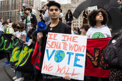 "Fridays for Future" protests the climate crisis on Global Climate Strike day at a rally in Foley Square in New York, NY, on Mar. 25, 2022. (Photo by Gabriele Holtermann/Sipa USA)
