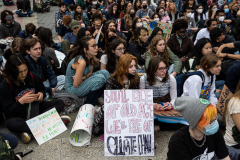 "Fridays for Future" protests the climate crisis on Global Climate Strike day at a rally in Foley Square in New York, NY, on Mar. 25, 2022. (Photo by Gabriele Holtermann/Sipa USA)