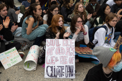"Fridays for Future" protests the climate crisis on Global Climate Strike day at a rally in Foley Square in New York, NY, on Mar. 25, 2022. (Photo by Gabriele Holtermann/Sipa USA)