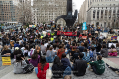 "Fridays for Future" protests the climate crisis on Global Climate Strike day at a rally in Foley Square in New York, NY, on Mar. 25, 2022. (Photo by Gabriele Holtermann/Sipa USA)