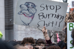 "Fridays for Future" protests the climate crisis on Global Climate Strike day at a rally in Foley Square in New York, NY, on Mar. 25, 2022. (Photo by Gabriele Holtermann/Sipa USA)