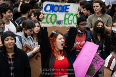 "Fridays for Future" protests the climate crisis on Global Climate Strike day at a rally in Foley Square in New York, NY, on Mar. 25, 2022. (Photo by Gabriele Holtermann/Sipa USA)