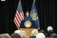 New York State Governor Kathy Hochul signed legislation S.6573/A.8009 at the Lincoln Square Neighborhood Center at Goddard Riverside. This legislation makes housing vouchers available to eligible families under the Family Homelessness and Eviction Protection Supplement (FHEPS) program in New York City. The legislation raises the maximum rent payable under the FHEPS program to cover the true cost of rent in New York City, one of the most expensive housing markets in the nation.