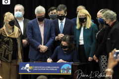 New York State Governor Kathy Hochul signed legislation S.6573/A.8009 at the Lincoln Square Neighborhood Center at Goddard Riverside. This legislation makes housing vouchers available to eligible families under the Family Homelessness and Eviction Protection Supplement (FHEPS) program in New York City. The legislation raises the maximum rent payable under the FHEPS program to cover the true cost of rent in New York City, one of the most expensive housing markets in the nation.