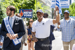 After a 2 year hiatus The Greek Independence Day Parade marches up 5th Ave in NYC 6/5/22.  Mayor Adams marches in the parade.