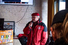 Guardian Angels from all over 5 Boroughs schlepped through the snow and met in Washington Heights at the Angelica’s Uptown Cafe on W 187th Street to celebrate the 43rd Anniversary of the beloved and renowned establishment begun by Curtis Sliwa in the Bronx with just 13 kids in 1979. 
Several hundred came to show their respects and to celebrate where Officials and Heads of the Districts and Chapters spoke and gave out awards to the outstanding representatives and Guardians of 2021.
“We are no different from one another. Guardian Angels have given people a purpose, a duty of providing safety and security amongst their communities,” was exclaimed. 
“Crime has gone up and recruitment is harder,” were other sentiments shared on not only local but Global as well. The Guardian Angels spans now 13 countries across the Globe with Japan holding 21 chapters alone. International presence was provided via ZOOM during the event.
Many people who have been involved in Guardian Angels have moved onto other areas of security jobs and the security sectors.
Sliwa encouraged the importance of keeping streets safe especially in times of uncertainty and the power of community and most of all harmony amongst all.
Manhattan, NYC. February 13, 2022. (C) Bianca Otero