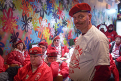 Guardian Angels from all over 5 Boroughs schlepped through the snow and met in Washington Heights at the Angelica’s Uptown Cafe on W 187th Street to celebrate the 43rd Anniversary of the beloved and renowned establishment begun by Curtis Sliwa in the Bronx with just 13 kids in 1979. 
Several hundred came to show their respects and to celebrate where Officials and Heads of the Districts and Chapters spoke and gave out awards to the outstanding representatives and Guardians of 2021.
“We are no different from one another. Guardian Angels have given people a purpose, a duty of providing safety and security amongst their communities,” was exclaimed. 
“Crime has gone up and recruitment is harder,” were other sentiments shared on not only local but Global as well. The Guardian Angels spans now 13 countries across the Globe with Japan holding 21 chapters alone. International presence was provided via ZOOM during the event.
Many people who have been involved in Guardian Angels have moved onto other areas of security jobs and the security sectors.
Sliwa encouraged the importance of keeping streets safe especially in times of uncertainty and the power of community and most of all harmony amongst all.
Manhattan, NYC. February 13, 2022. (C) Bianca Otero