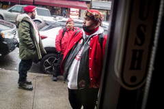 Guardian Angels from all over 5 Boroughs schlepped through the snow and met in Washington Heights at the Angelica’s Uptown Cafe on W 187th Street to celebrate the 43rd Anniversary of the beloved and renowned establishment begun by Curtis Sliwa in the Bronx with just 13 kids in 1979. 
Several hundred came to show their respects and to celebrate where Officials and Heads of the Districts and Chapters spoke and gave out awards to the outstanding representatives and Guardians of 2021.
“We are no different from one another. Guardian Angels have given people a purpose, a duty of providing safety and security amongst their communities,” was exclaimed. 
“Crime has gone up and recruitment is harder,” were other sentiments shared on not only local but Global as well. The Guardian Angels spans now 13 countries across the Globe with Japan holding 21 chapters alone. International presence was provided via ZOOM during the event.
Many people who have been involved in Guardian Angels have moved onto other areas of security jobs and the security sectors.
Sliwa encouraged the importance of keeping streets safe especially in times of uncertainty and the power of community and most of all harmony amongst all.
Manhattan, NYC. February 13, 2022. (C) Bianca Otero