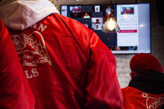 Guardian Angels from all over 5 Boroughs schlepped through the snow and met in Washington Heights at the Angelica’s Uptown Cafe on W 187th Street to celebrate the 43rd Anniversary of the beloved and renowned establishment begun by Curtis Sliwa in the Bronx with just 13 kids in 1979. 
Several hundred came to show their respects and to celebrate where Officials and Heads of the Districts and Chapters spoke and gave out awards to the outstanding representatives and Guardians of 2021.
“We are no different from one another. Guardian Angels have given people a purpose, a duty of providing safety and security amongst their communities,” was exclaimed. 
“Crime has gone up and recruitment is harder,” were other sentiments shared on not only local but Global as well. The Guardian Angels spans now 13 countries across the Globe with Japan holding 21 chapters alone. International presence was provided via ZOOM during the event.
Many people who have been involved in Guardian Angels have moved onto other areas of security jobs and the security sectors.
Sliwa encouraged the importance of keeping streets safe especially in times of uncertainty and the power of community and most of all harmony amongst all.
Manhattan, NYC. February 13, 2022. (C) Bianca Otero
