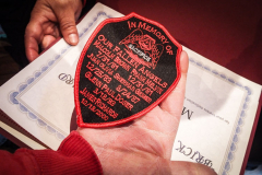 Guardian Angels from all over 5 Boroughs schlepped through the snow and met in Washington Heights at the Angelica’s Uptown Cafe on W 187th Street to celebrate the 43rd Anniversary of the beloved and renowned establishment begun by Curtis Sliwa in the Bronx with just 13 kids in 1979. 
Several hundred came to show their respects and to celebrate where Officials and Heads of the Districts and Chapters spoke and gave out awards to the outstanding representatives and Guardians of 2021.
“We are no different from one another. Guardian Angels have given people a purpose, a duty of providing safety and security amongst their communities,” was exclaimed. 
“Crime has gone up and recruitment is harder,” were other sentiments shared on not only local but Global as well. The Guardian Angels spans now 13 countries across the Globe with Japan holding 21 chapters alone. International presence was provided via ZOOM during the event.
Many people who have been involved in Guardian Angels have moved onto other areas of security jobs and the security sectors.
Sliwa encouraged the importance of keeping streets safe especially in times of uncertainty and the power of community and most of all harmony amongst all.
Manhattan, NYC. February 13, 2022. (C) Bianca Otero